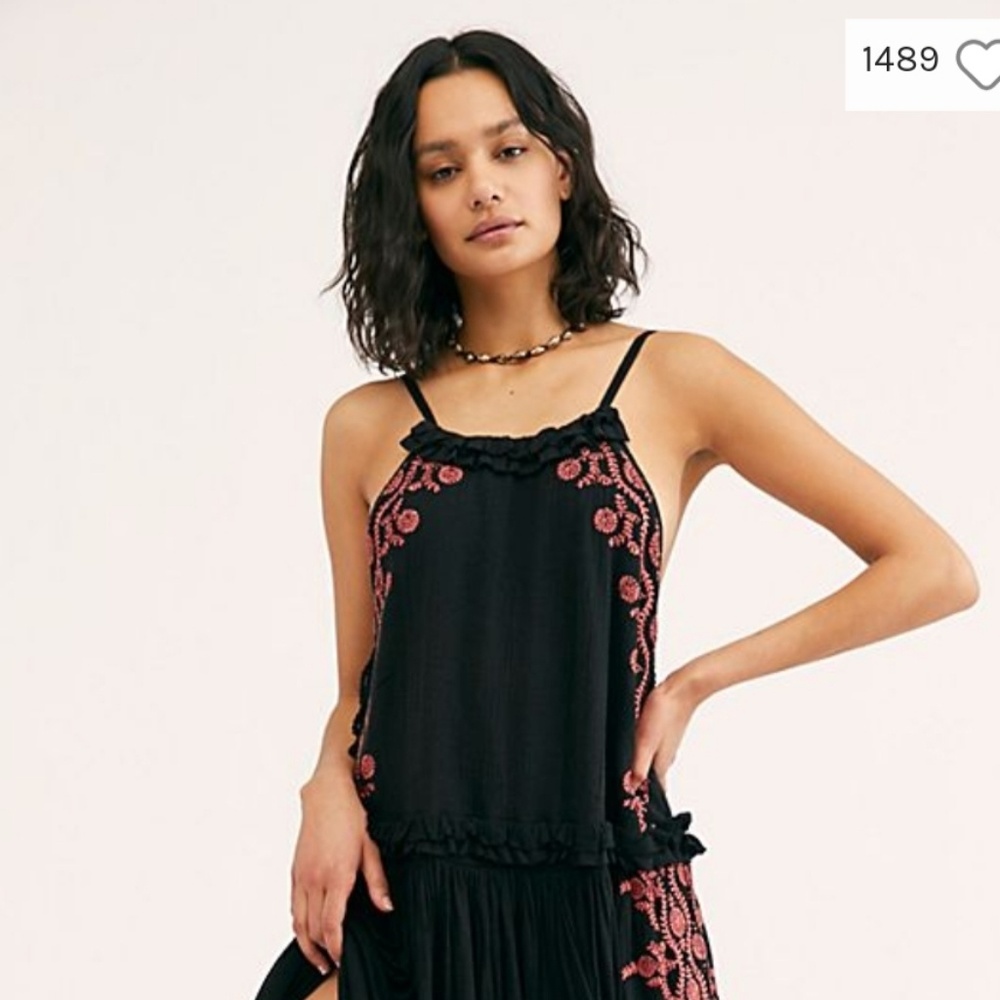 Free People Bali Wildfire Embroidered Dress - Picture 3 of 6
